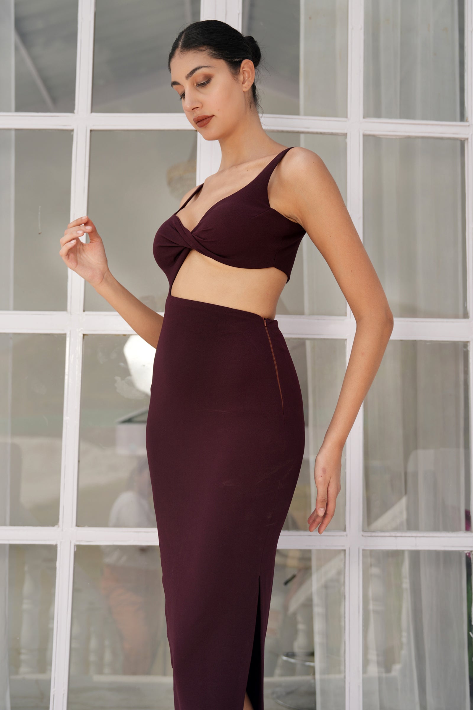 SLAY BURGUNDY MAXI