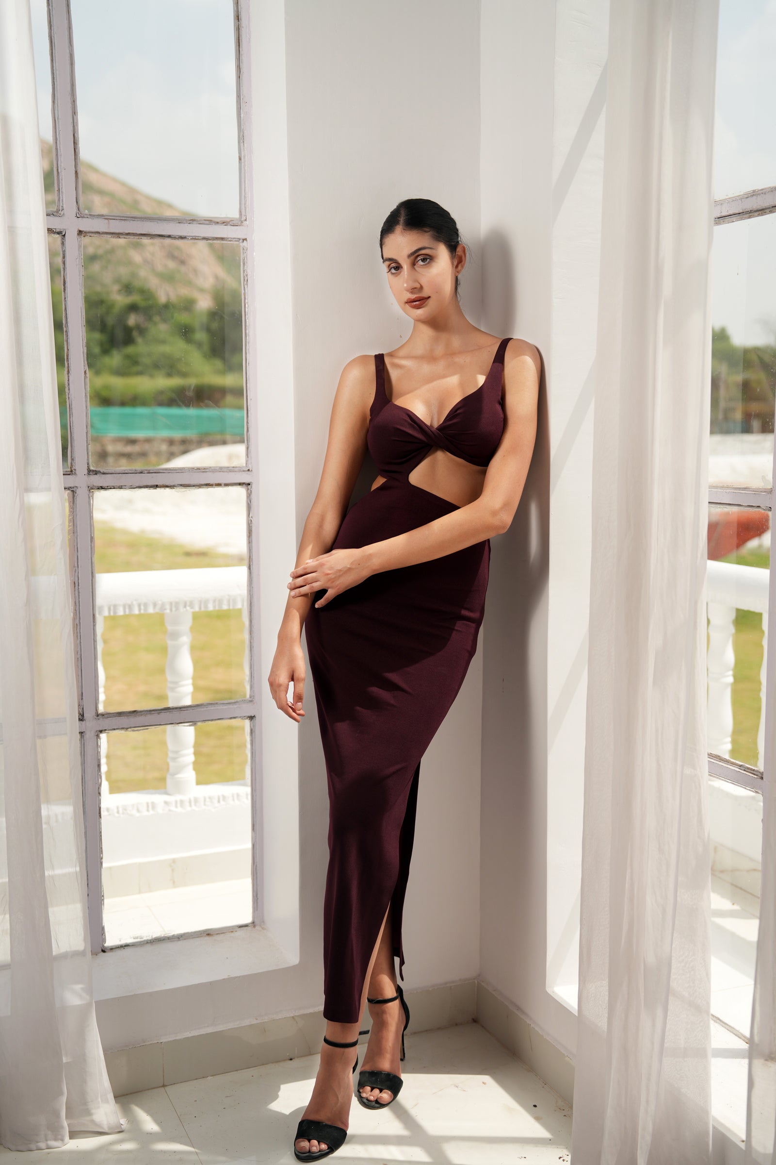 SLAY BURGUNDY MAXI
