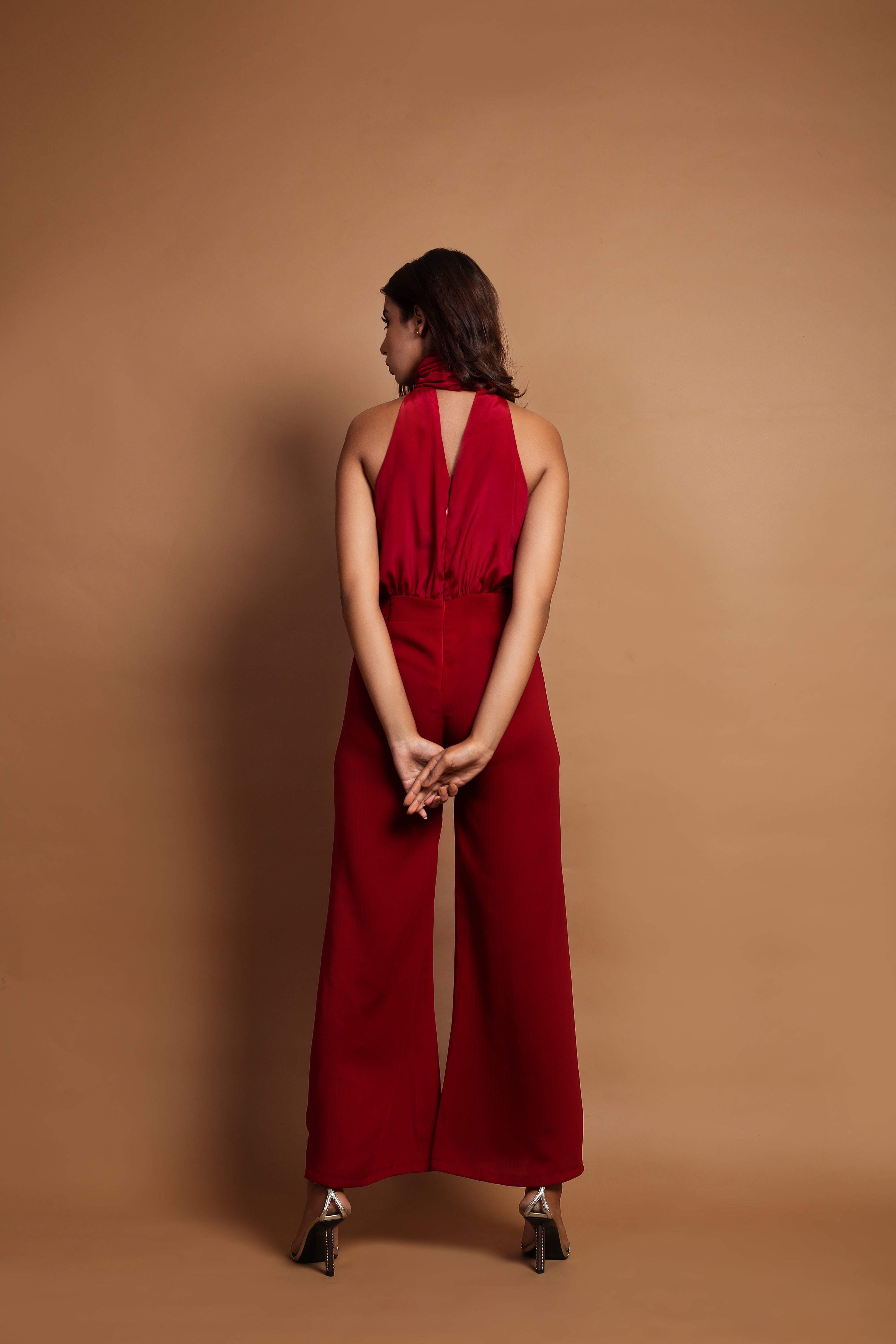 High Halter Neck Jumpsuit
