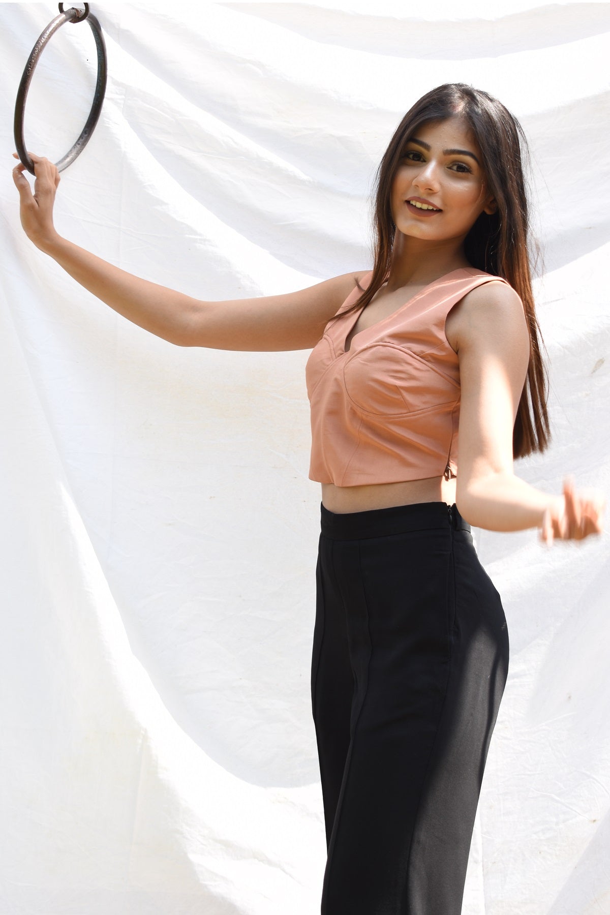 Rose Pink Corset Top