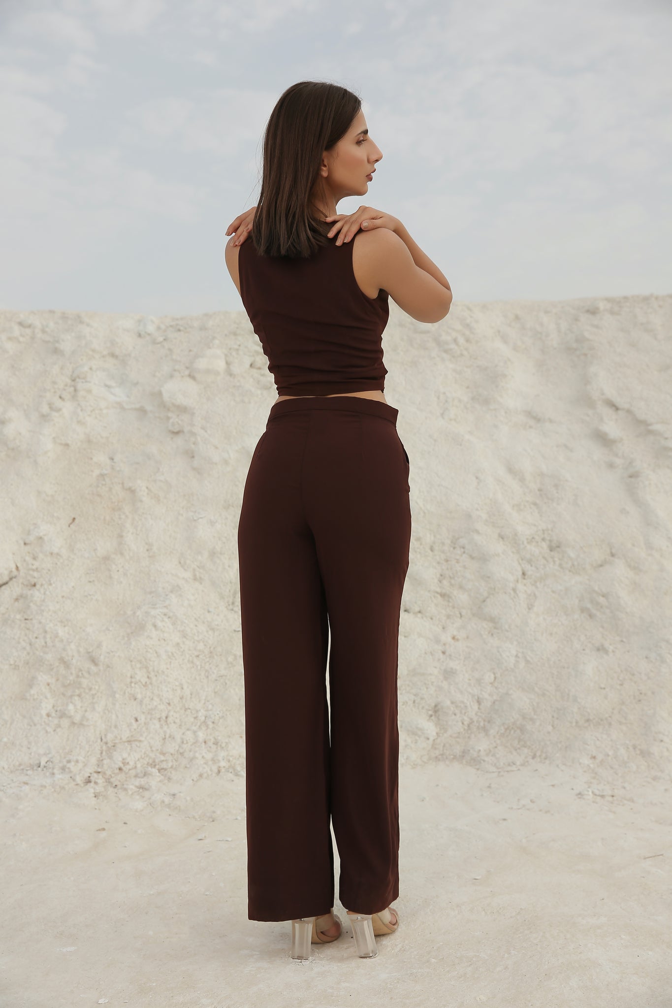 Caramel Brown Shirt with Pants
