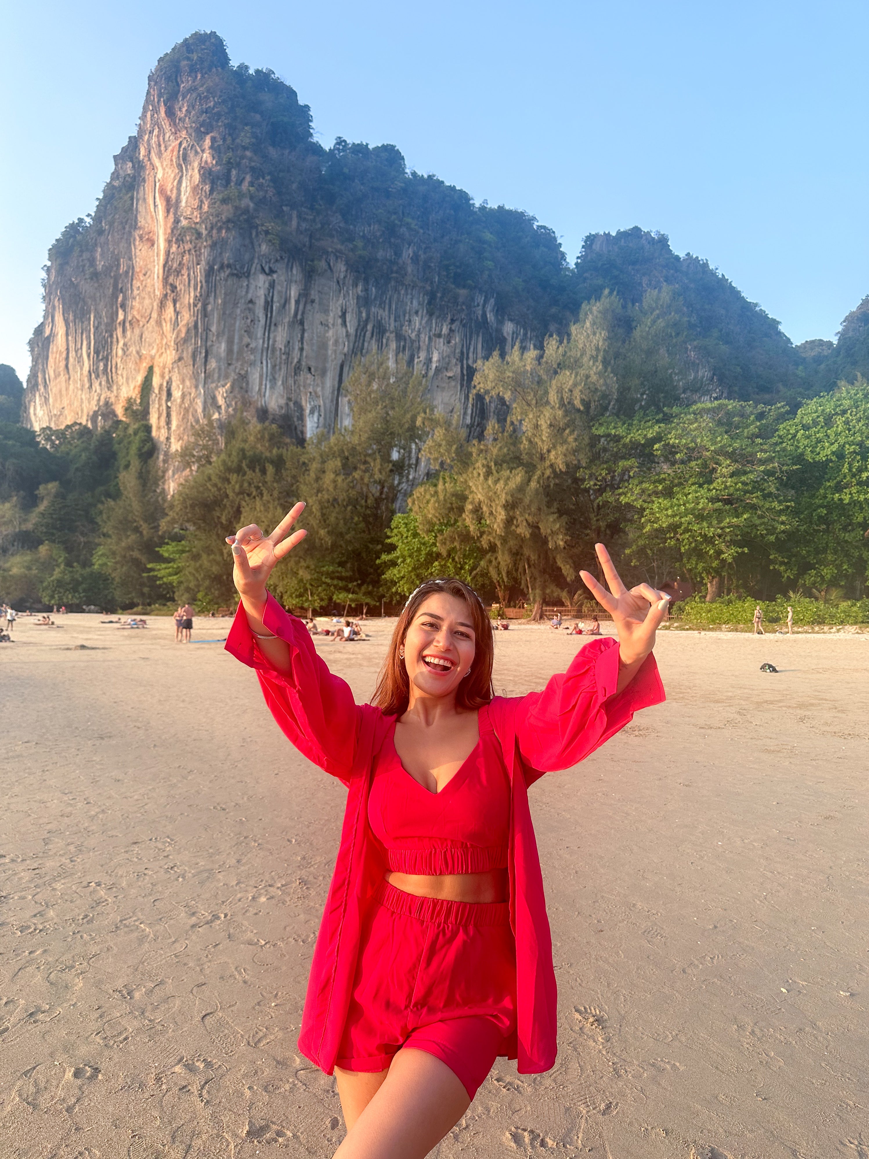 HOT PINK BUSTIER AND SHORTS WITH LONG SHIRT