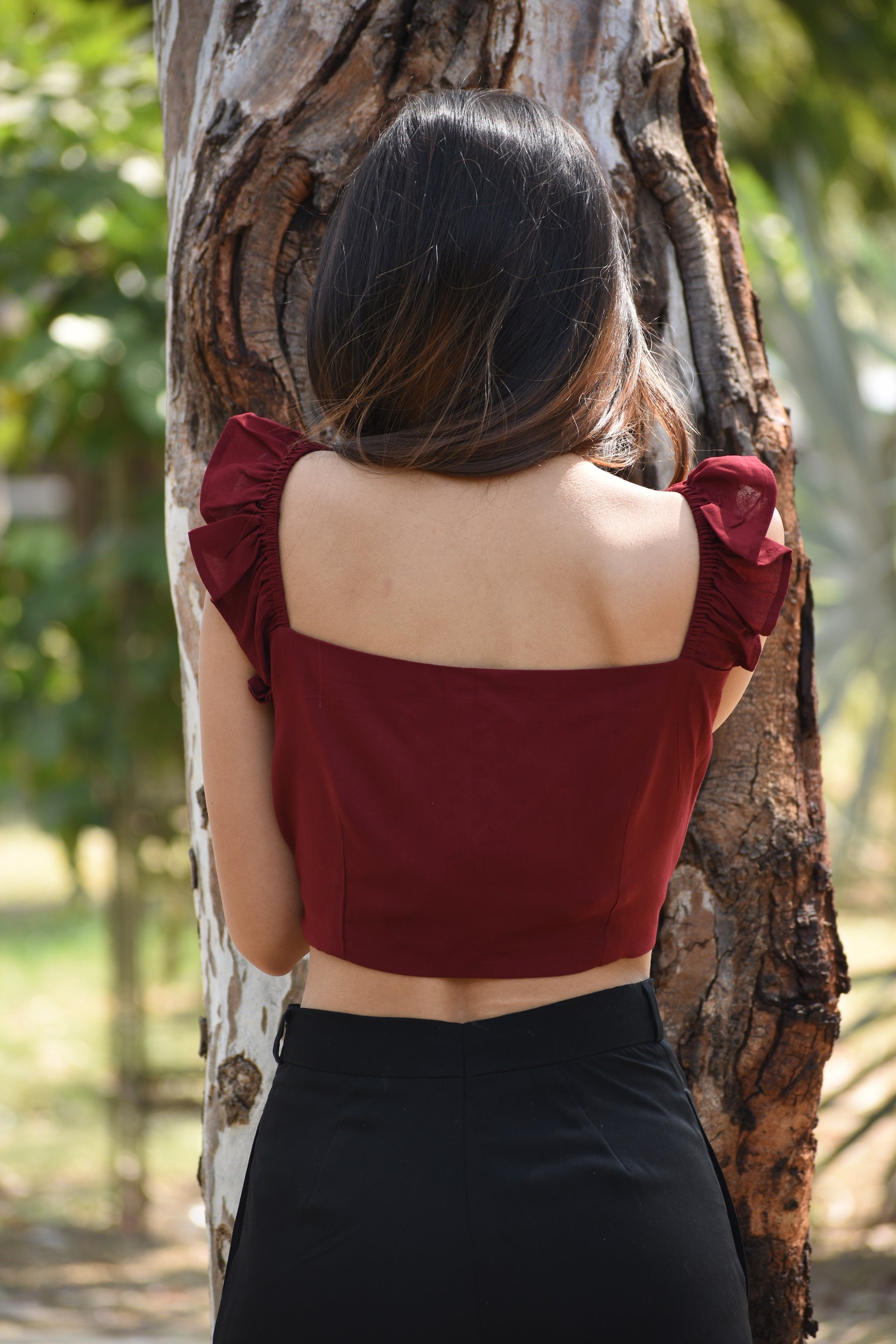 Barn Red Bustier Top